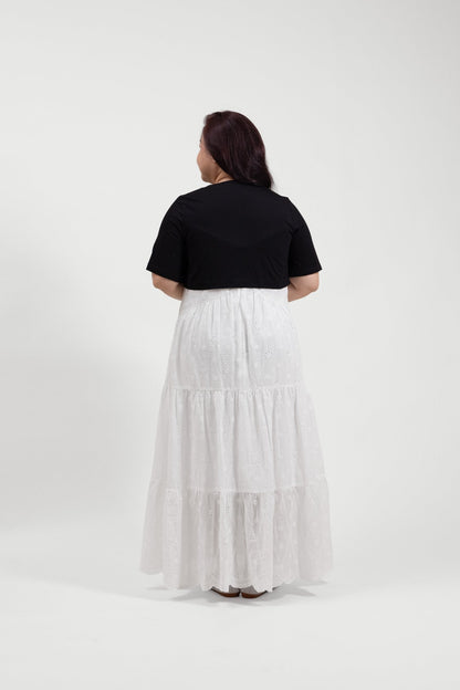 Black Short Sleeve Cropped Bolero Jacket - Bubbly