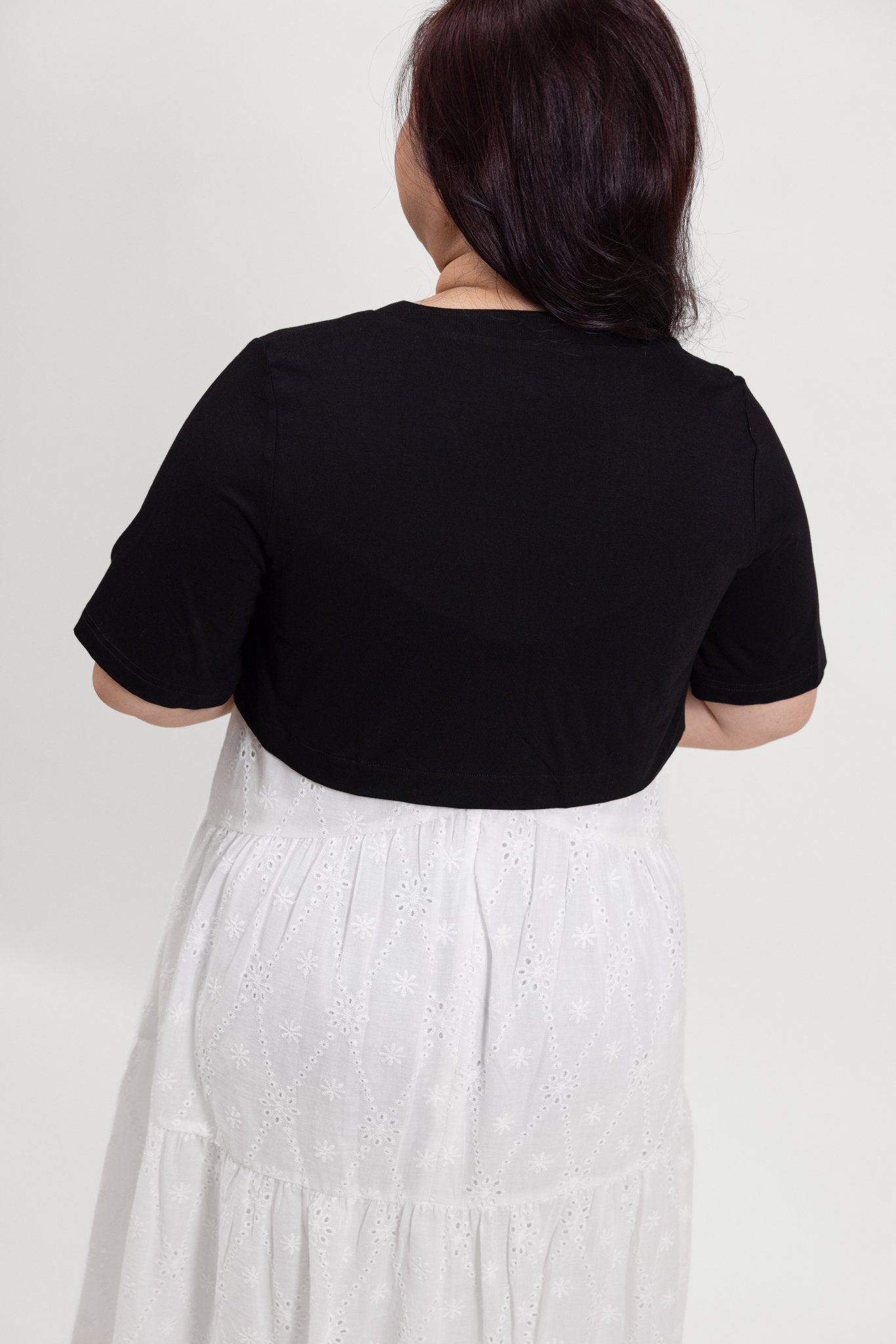 Black Short Sleeve Cropped Bolero Jacket - Bubbly