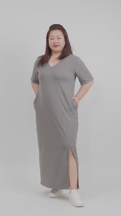 Your Everyday Grey Tee Maxi Dress