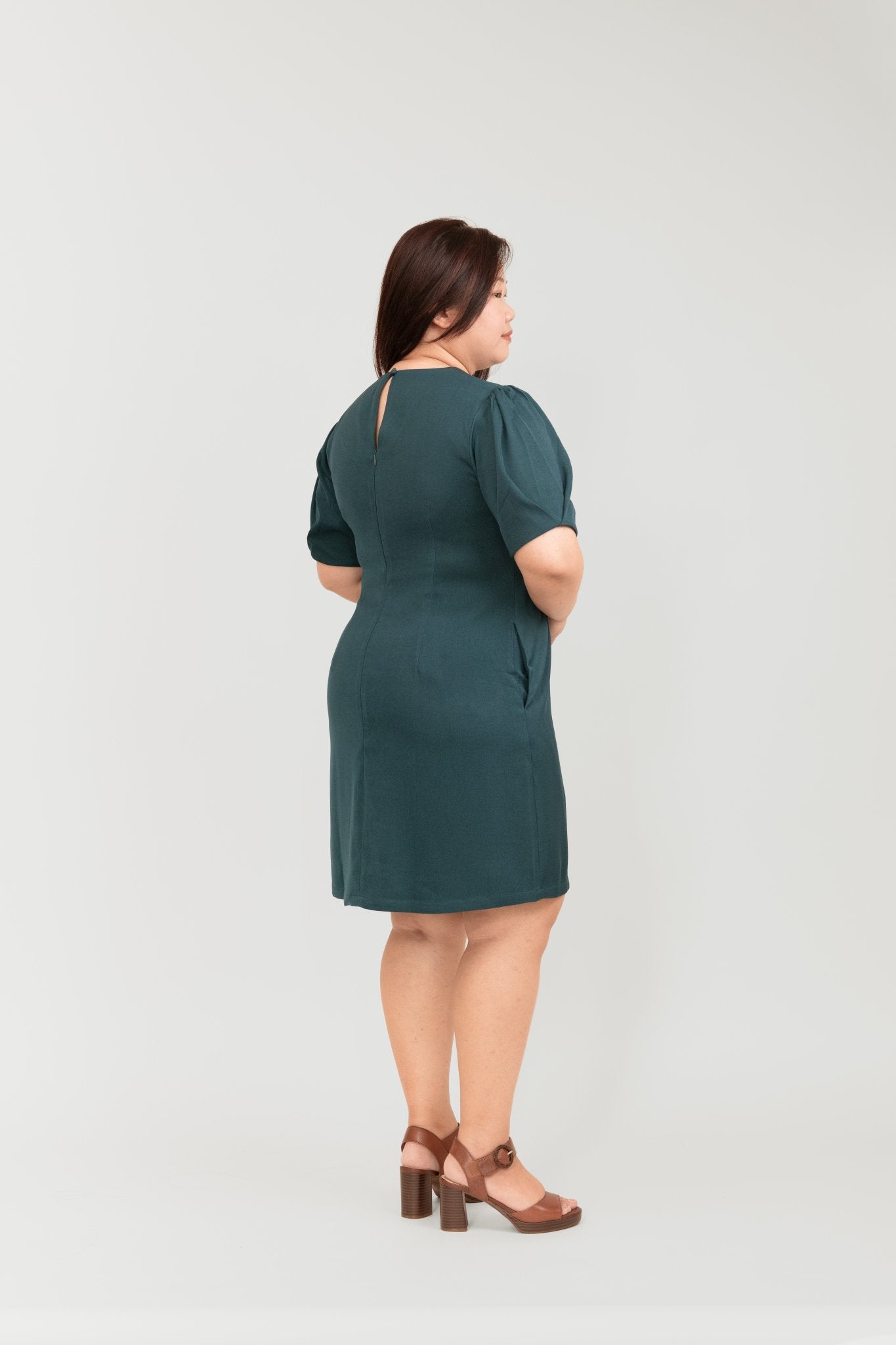 Teal Sheath Dress - Bubbly
