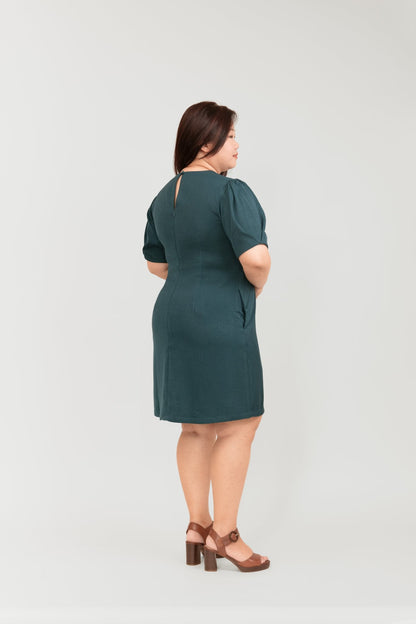 Teal Sheath Dress - Bubbly