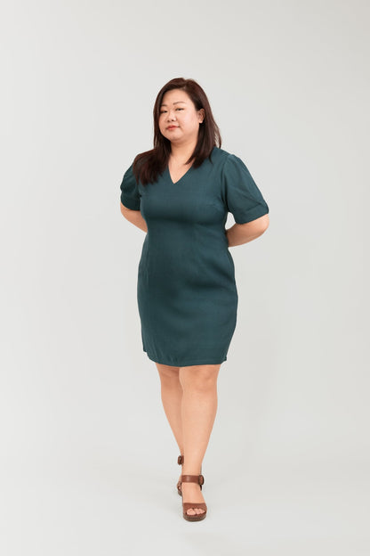 Teal Sheath Dress - Bubbly